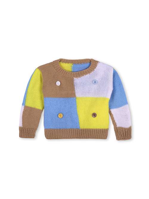 girls self design long sleeve sweater - 21688582 -  Standard Image - 0