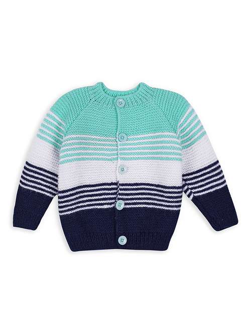 girls self design long sleeve cardigan - 21688587 - Standard Image - 0