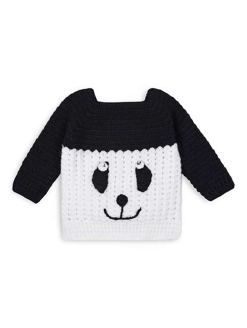 girls self design long sleeve sweater - 21688588 - Standard Image - 0