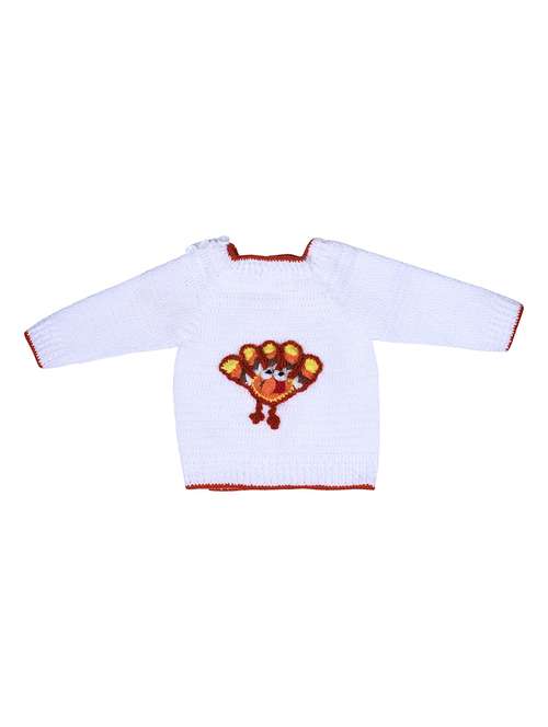 girls self design long sleeve pullover sweater - 21688594 -  Standard Image - 0