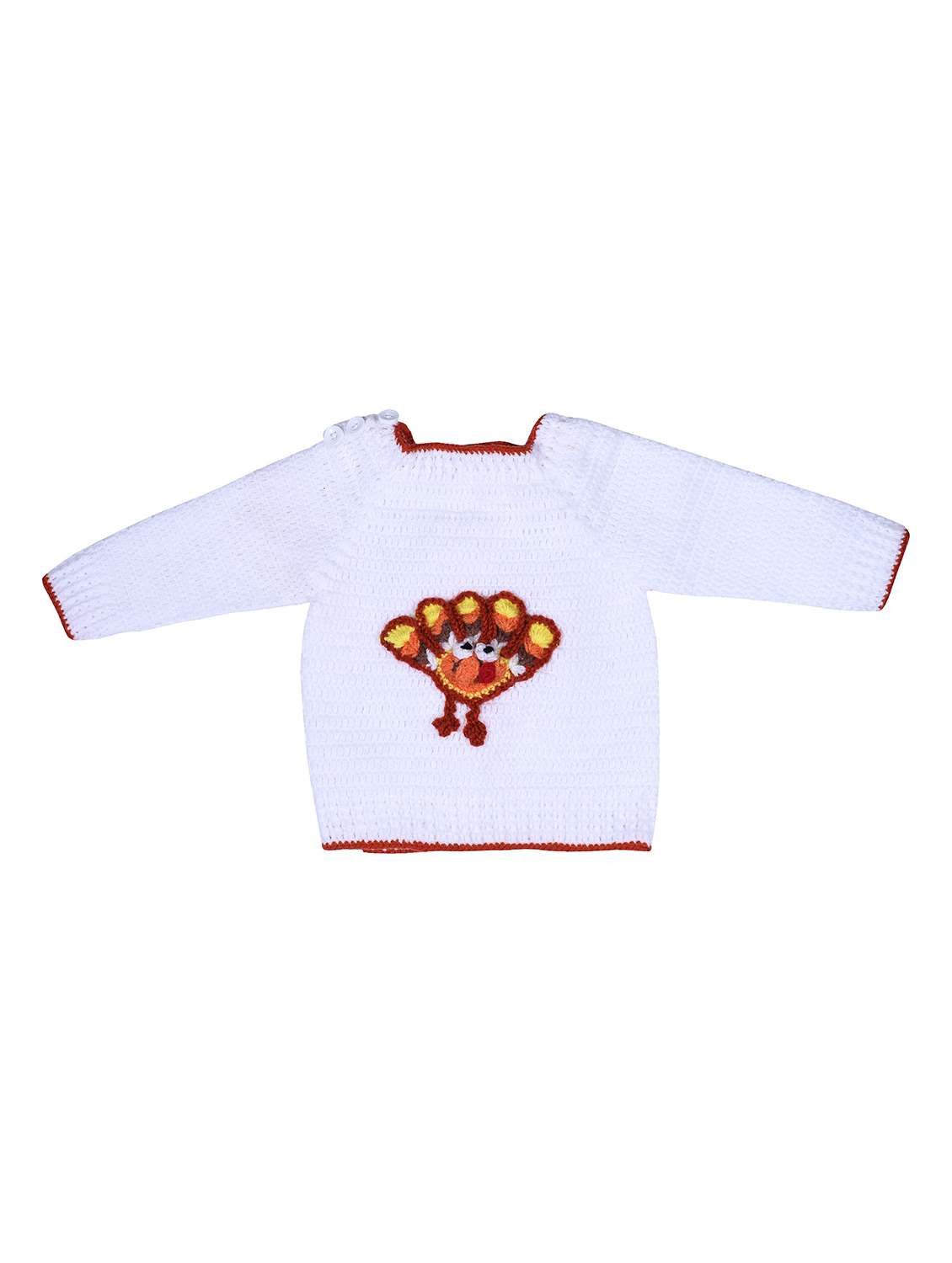 girls self design long sleeve pullover sweater - 21688594 -  Zoom Image - 0