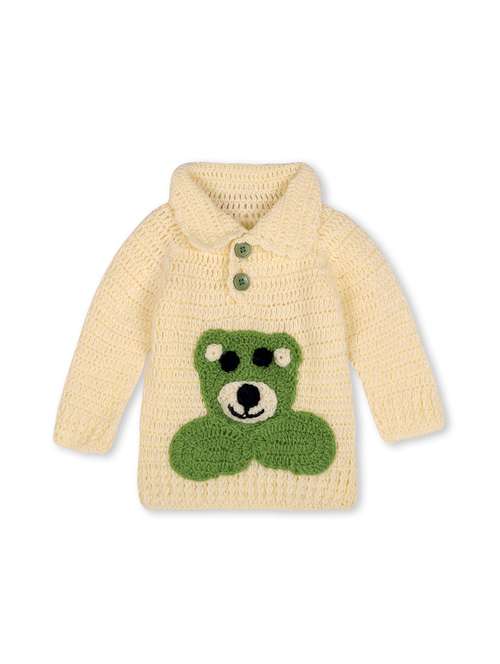 girls self design long sleeve sweater - 21688595 -  Standard Image - 0