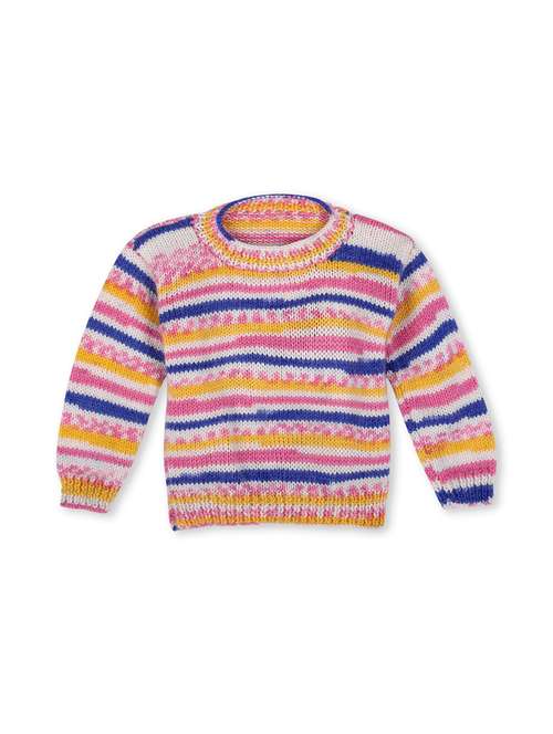 girls self design long sleeve sweater - 21688596 -  Standard Image - 0