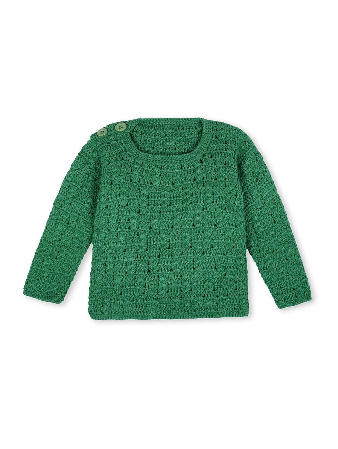 girls self design long sleeve pullover sweater - 21688602 - Zoom Image - 0