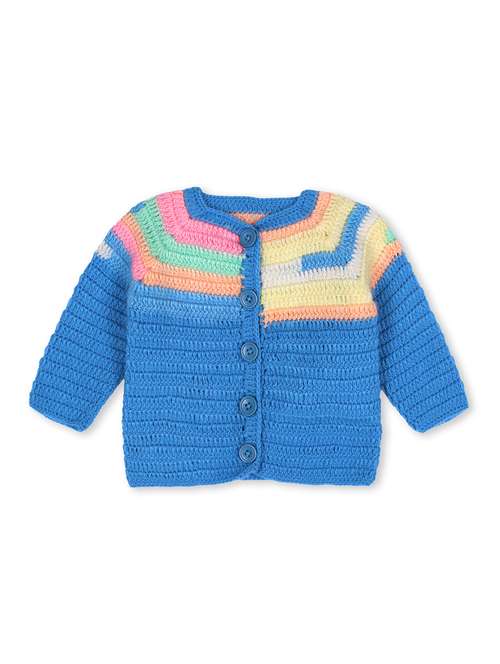 girls self design long sleeve cardigans - 21688603 -  Standard Image - 0