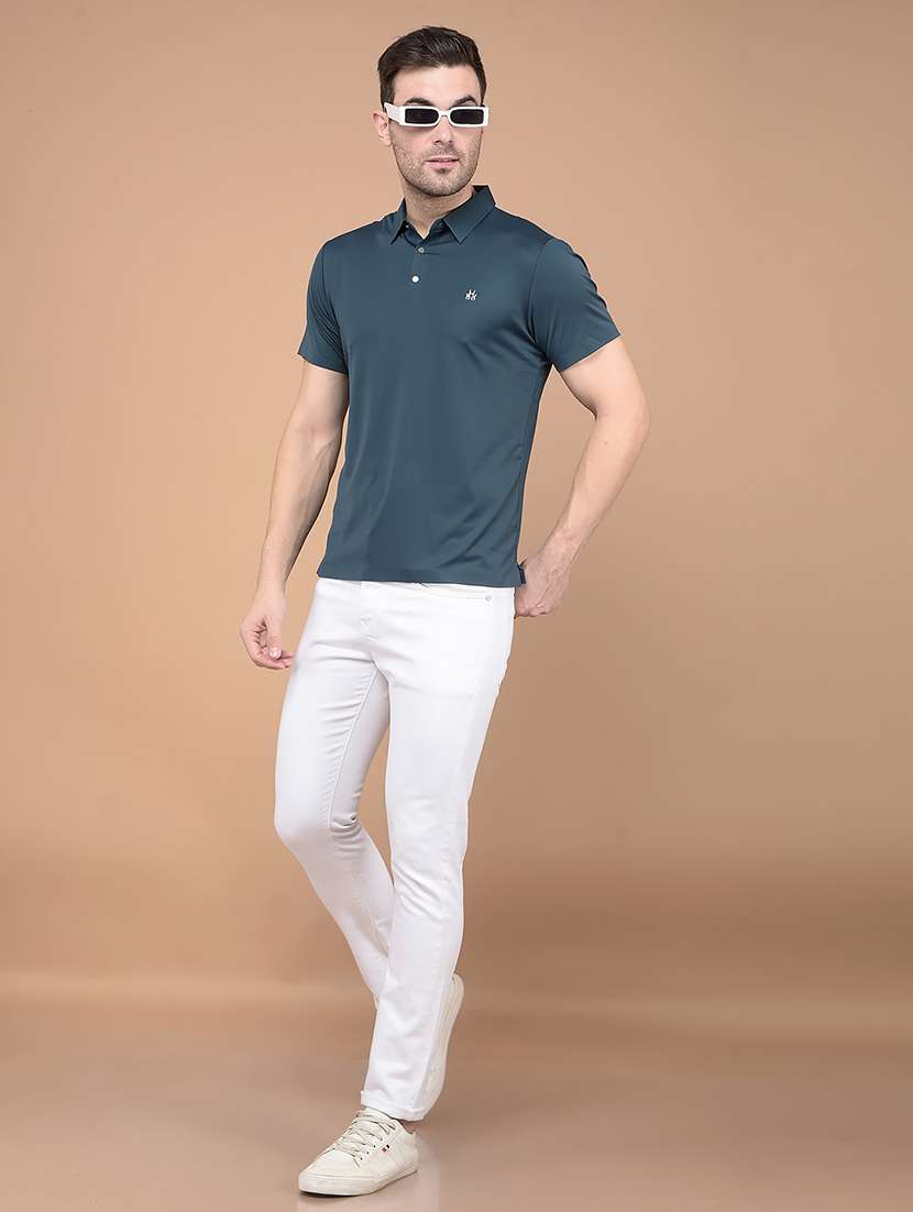 men short sleeves plain polo t-shirt - 21688664 - Standard Image - 3