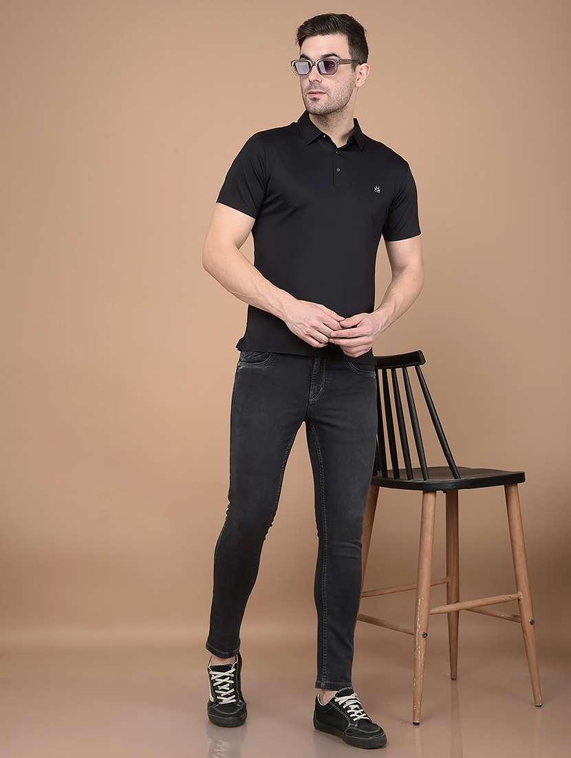 men short sleeves plain polo t-shirt - 21688665 - Standard Image - 3