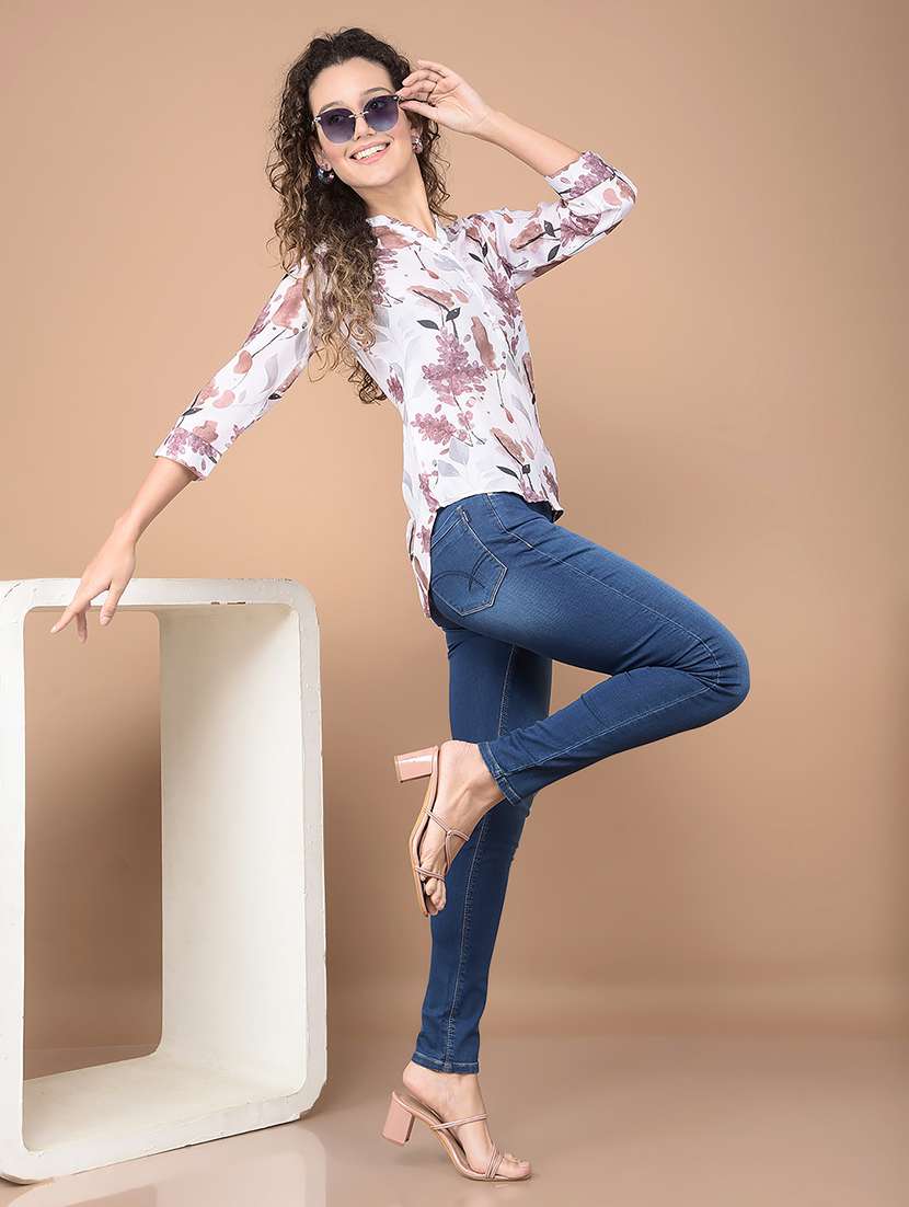 women solid mid rise skinny fit jean - 21688696 -  Standard Image - 5