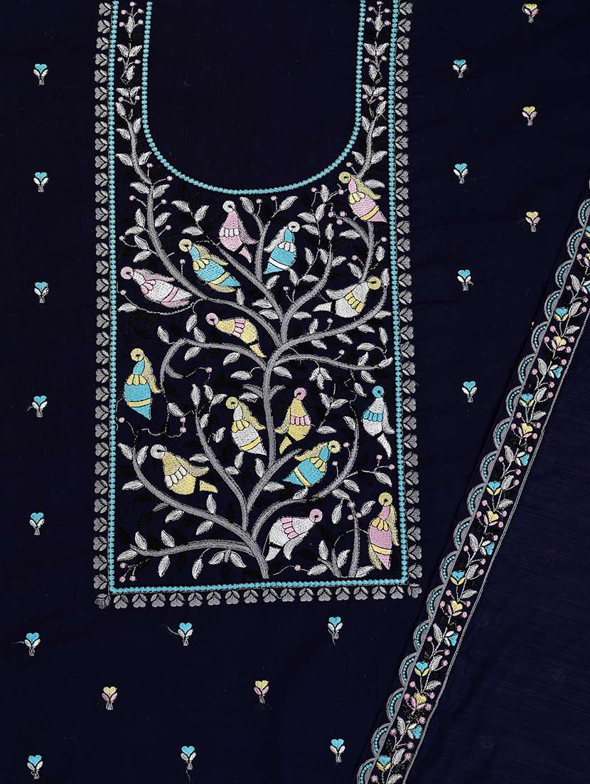 women embroidered unstitched suit set with dupatta - 21688905 - Standard Image - 3