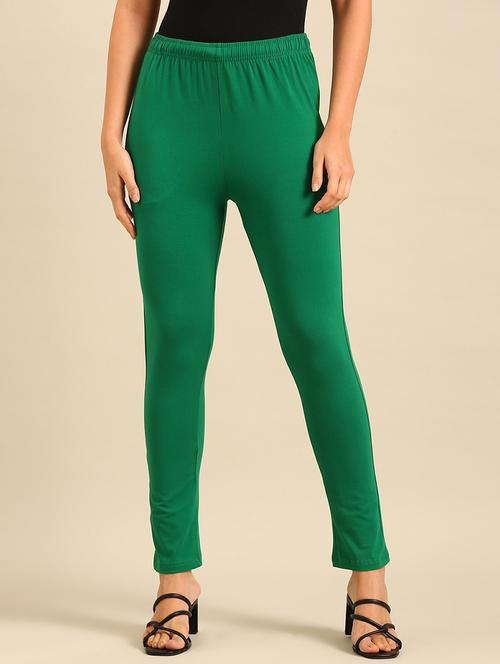 women solid mid rise ankle length legging - 21688992 - Standard Image - 0