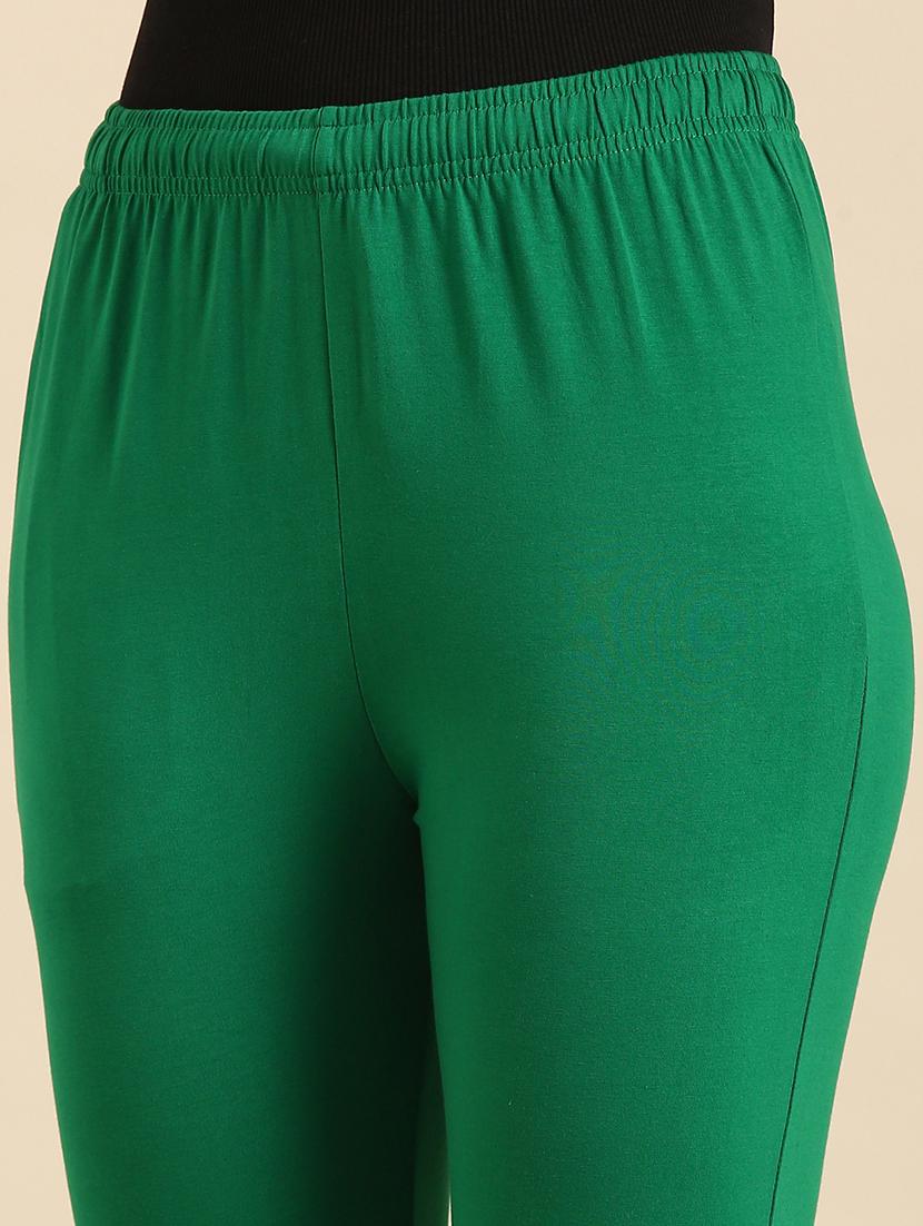women solid mid rise ankle length legging - 21688992 - Standard Image - 5