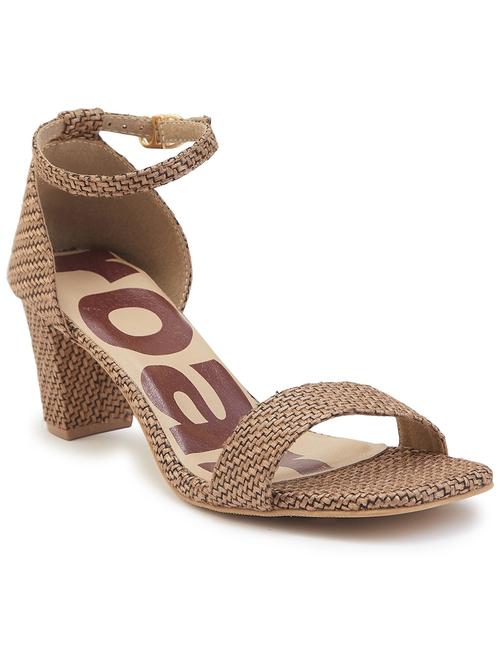 women bronze ankle strap sandal - 21689365 - Standard Image - 0