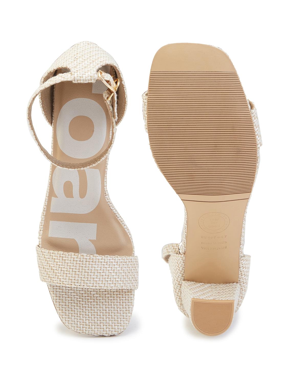 women beige ankle strap sandal - 21689366 - Standard Image - 3