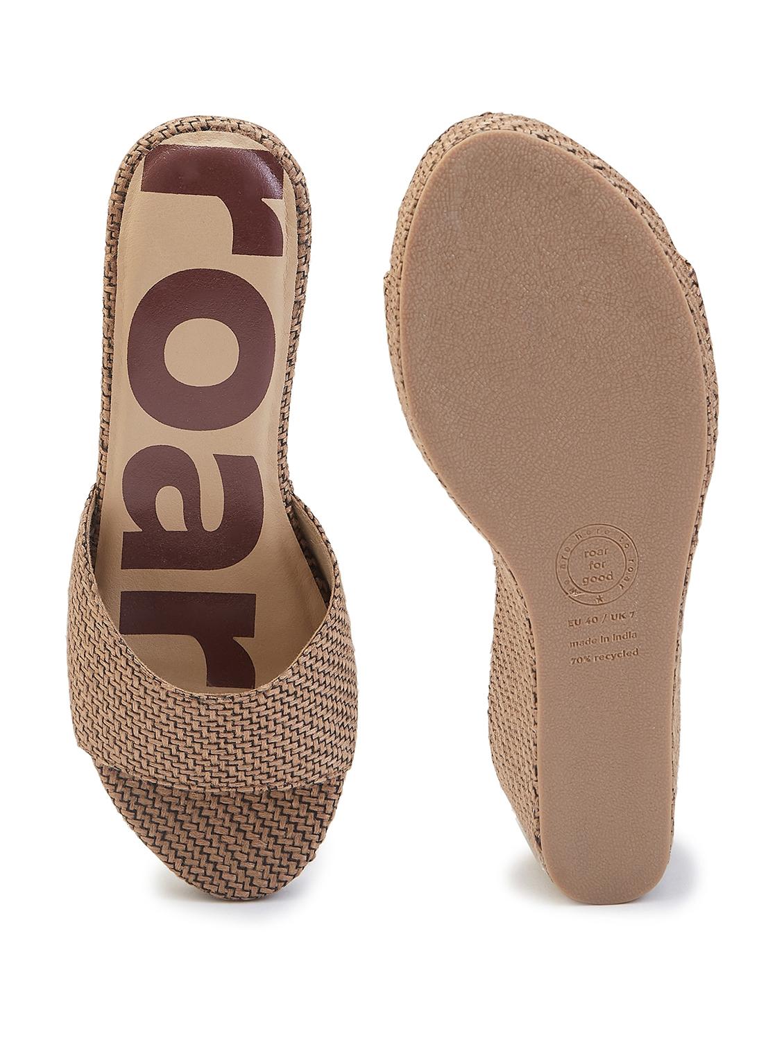 women bronze slip on wedge - 21689369 - Standard Image - 3