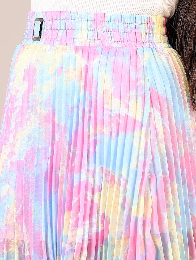 girls printed flared mini skirt - 21689423 - Standard Image - 5