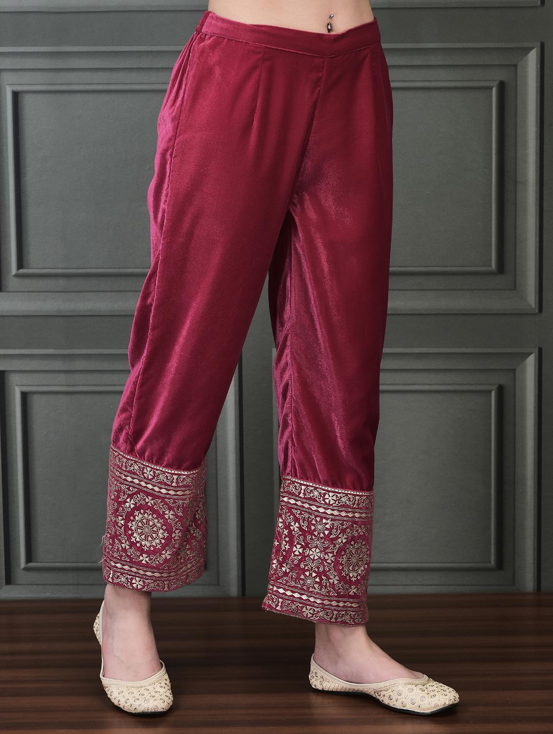 women embroidered long sleeve suit set - 21689708 - Standard Image - 5