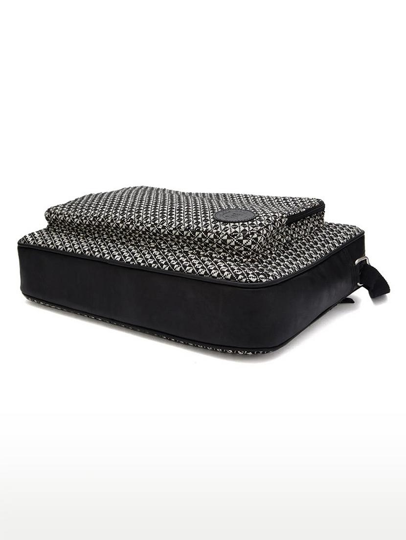 men black printed adjustable strap laptopbag - 21689805 - Standard Image - 3