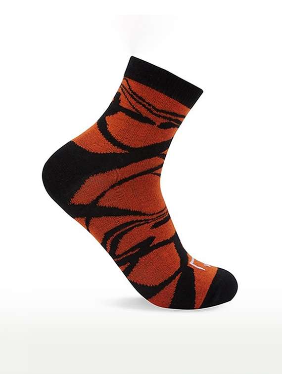 black linen ankle length sock