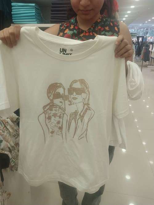 off white cotton tshirt - 21690006 -  Standard Image - 0