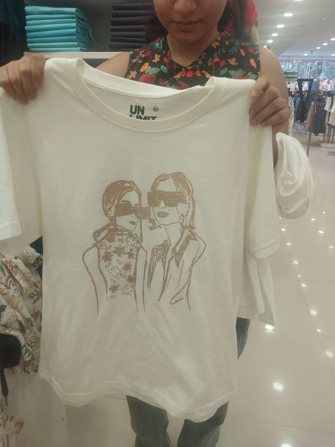 off white cotton tshirt - 21690006 -  Zoom Image - 0