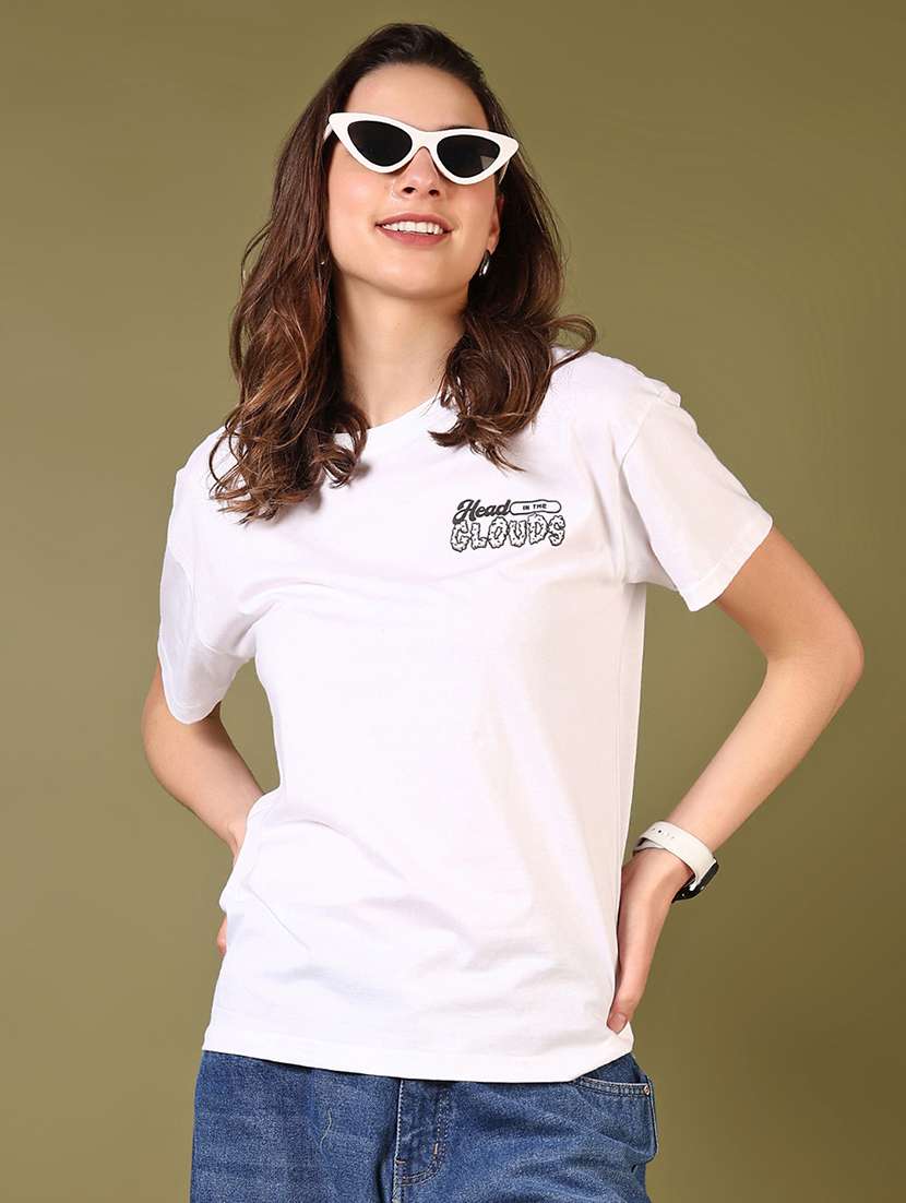women white graphic short sleeve t-shirt