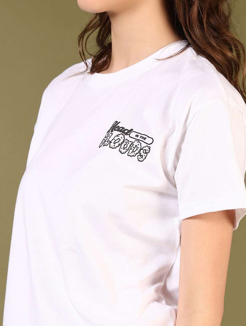 women white graphic short sleeve t-shirt - 21690064 -  Standard Image - 3