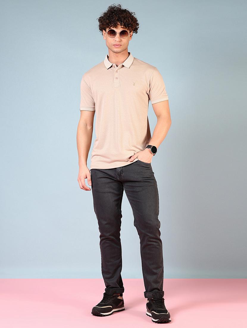 men striped short sleeve regular fit polo t-shirt - 21690076 - Standard Image - 3