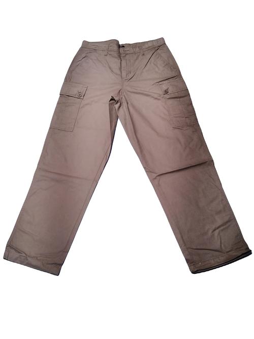 khaki twill joggers - 21690558 -  Standard Image - 0