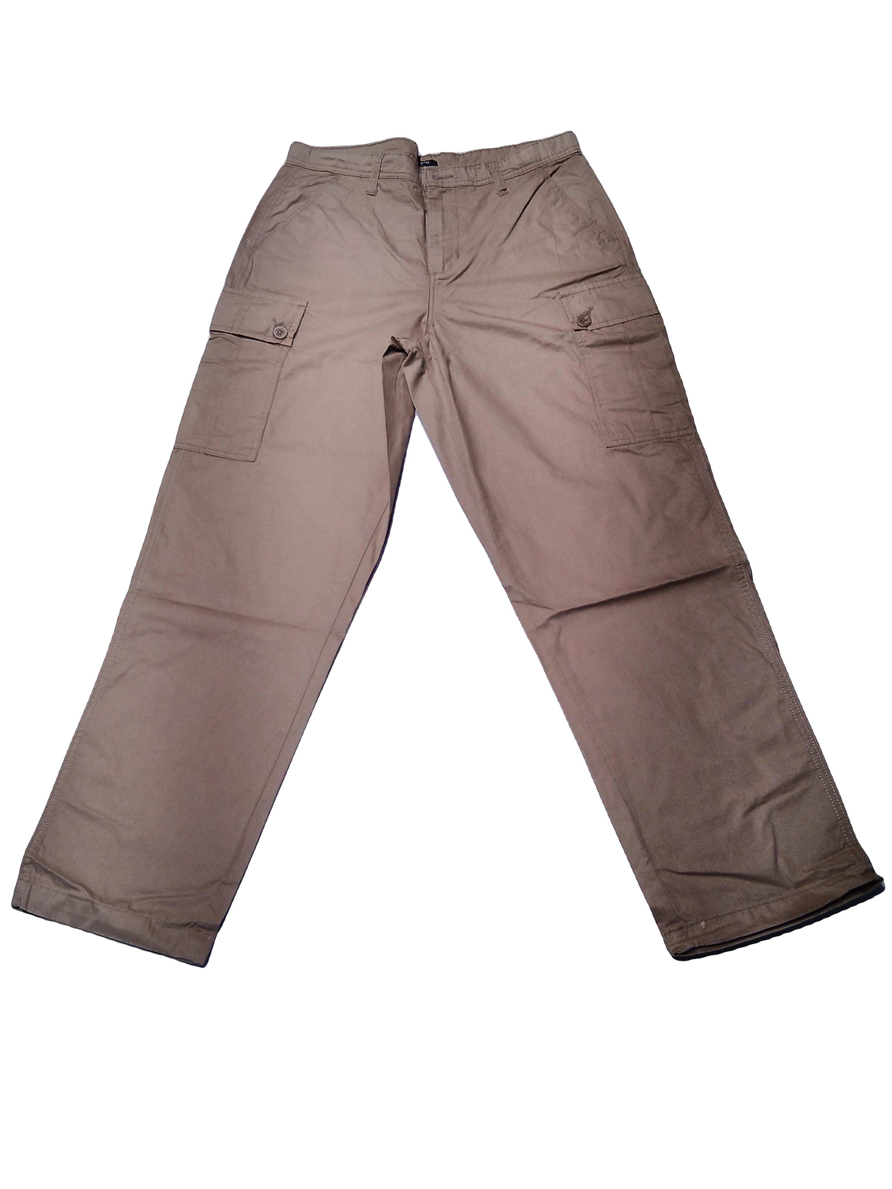 khaki twill joggers - 21690558 -  Zoom Image - 0
