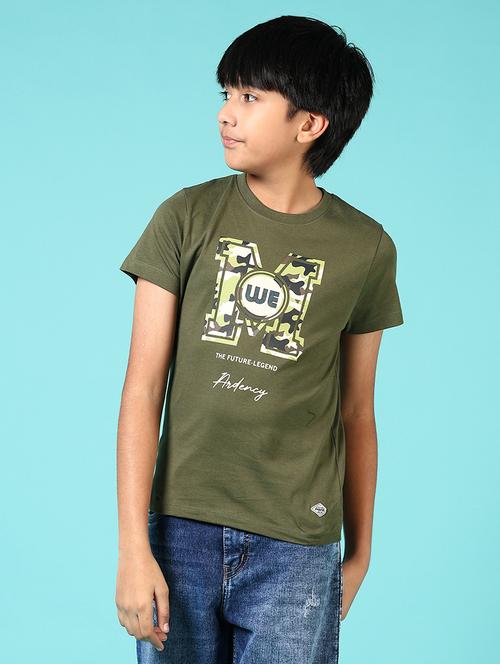 boys front print short sleeve t-shirt - 21690578 -  Standard Image - 0