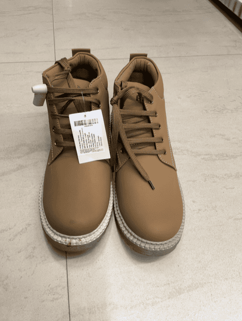 light brown pu (polyurethane) shoes - 21690617 - Standard Image - 0