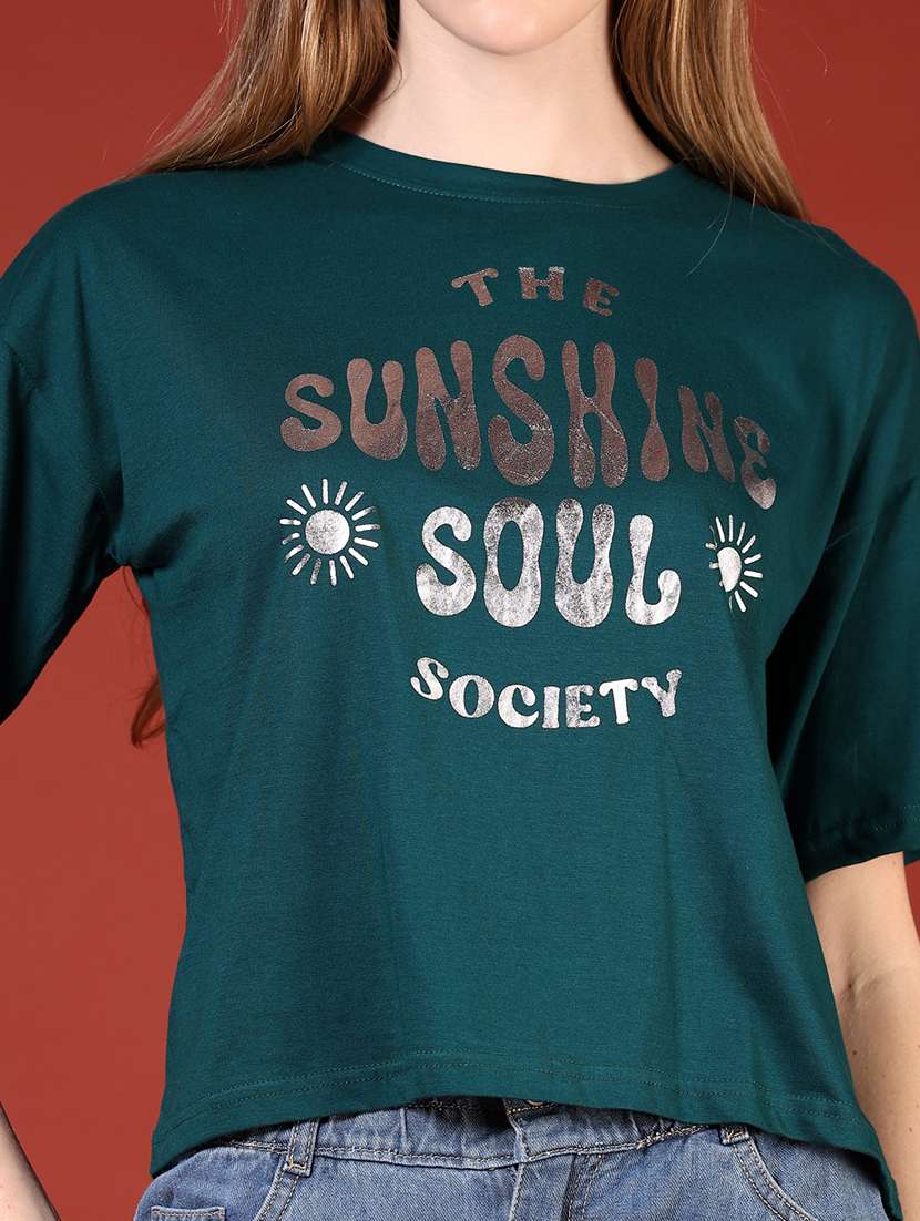 women printed short sleeves t-shirt - 21690651 -  Standard Image - 5