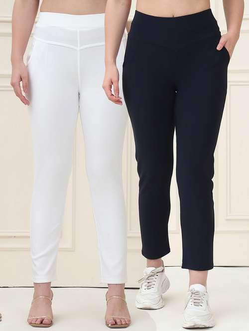 women pack of 2 solid jegging - 21690690 -  Standard Image - 0