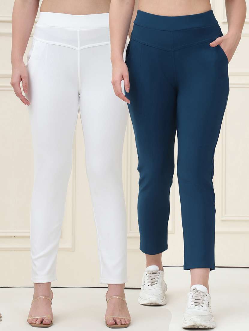 women pack of 2 solid jegging