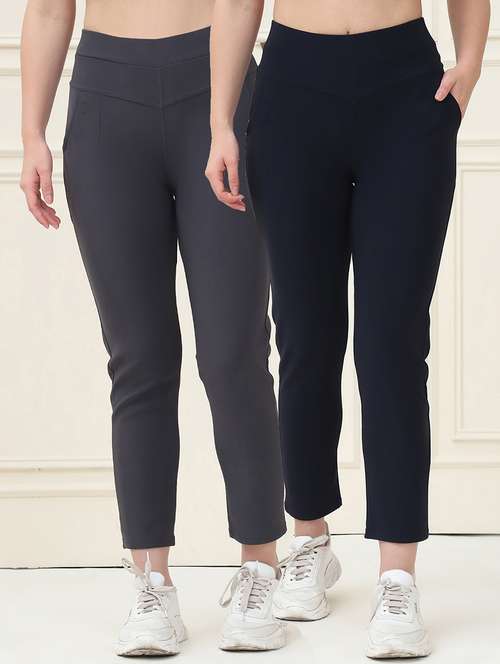 women pack of 2 solid jegging - 21690697 -  Standard Image - 0