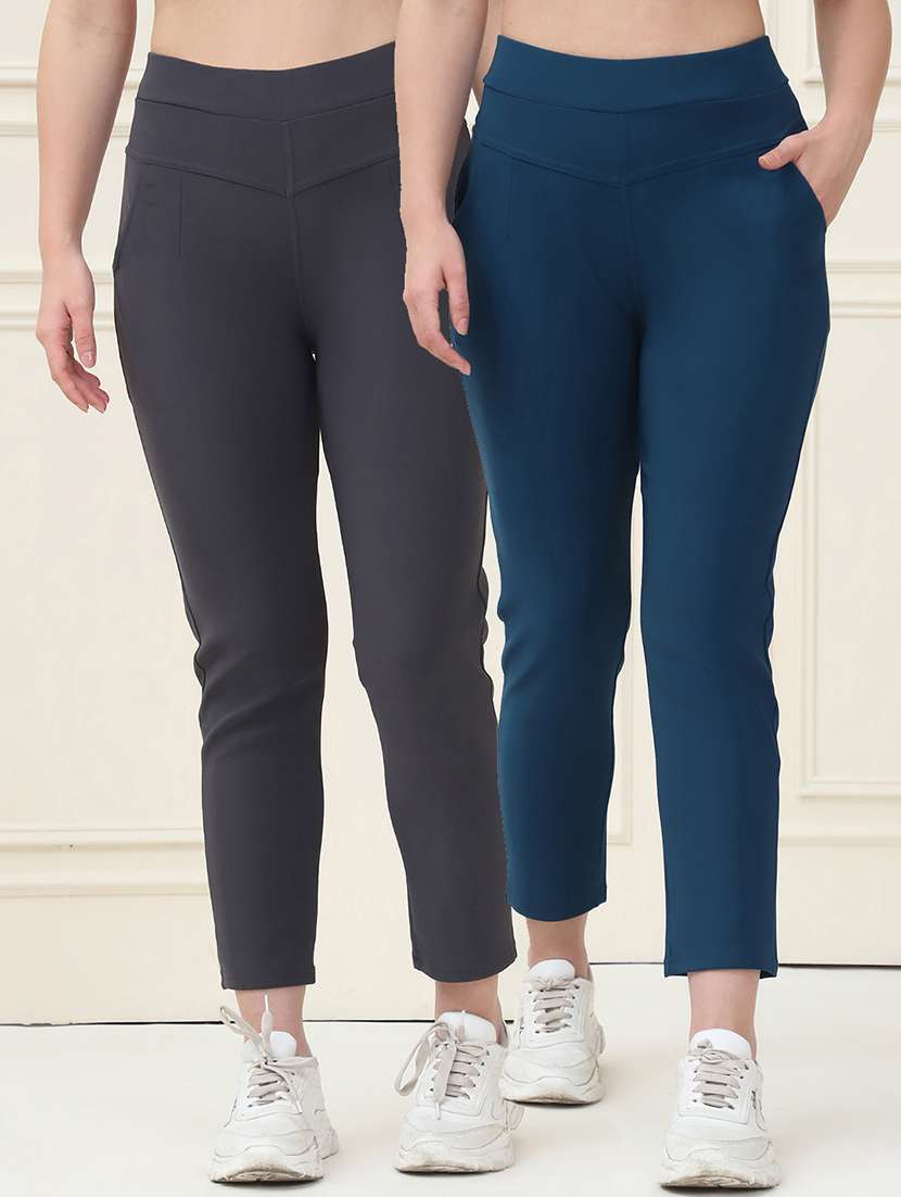 women pack of 2 solid jegging