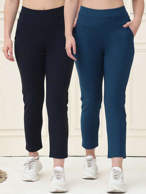 women pack of 2 solid jegging - 21690717 -  Standard Image - 0