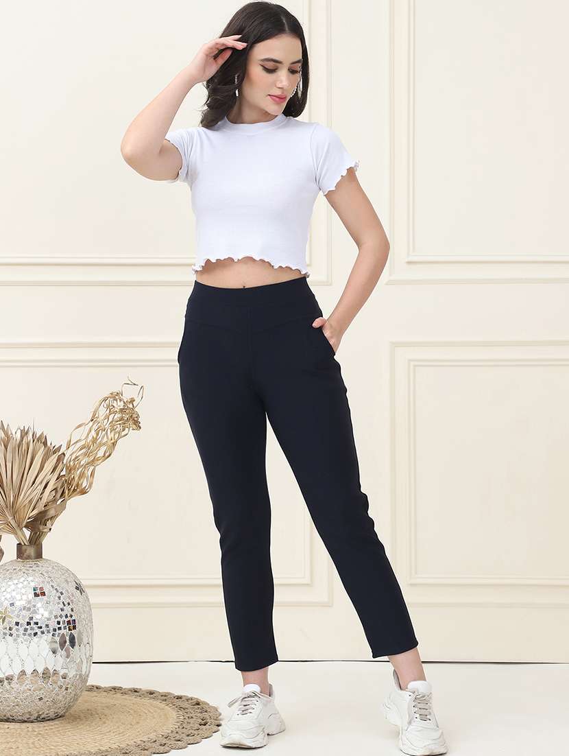 women pack of 2 solid jegging - 21690717 -  Standard Image - 5