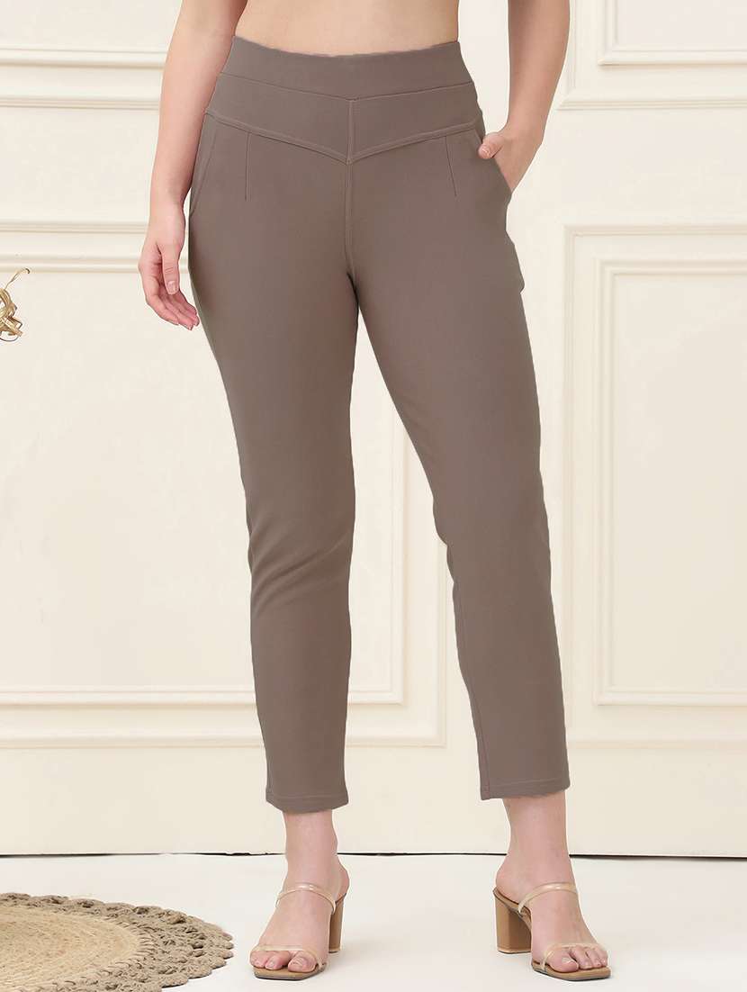 women pack of 2 solid jegging - 21690719 -  Standard Image - 3