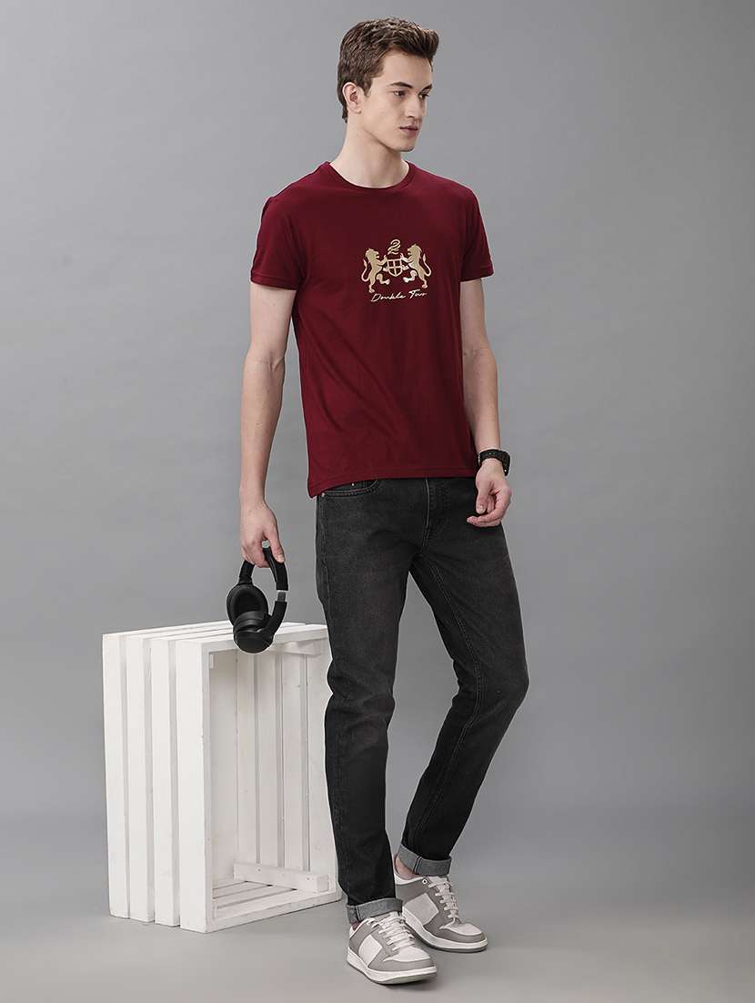 men mid rise slim fit washed jeans - 21690925 -  Standard Image - 3