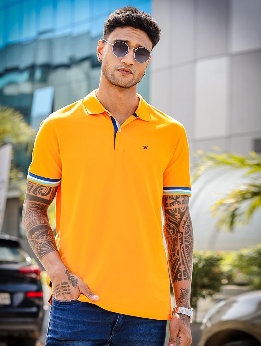 men short sleeves plain polo t-shirt - 21691013 - Standard Image - 3