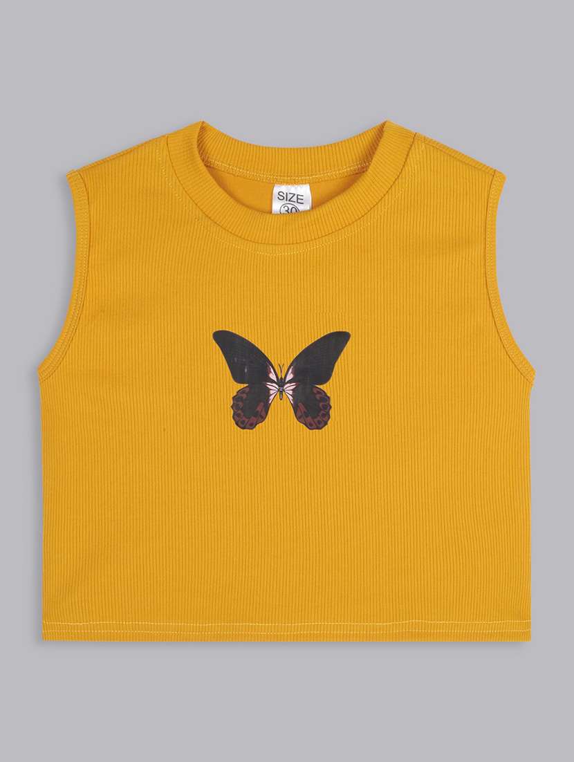 girls round neck graphic printed top - 21691271 - Zoom Image - 0