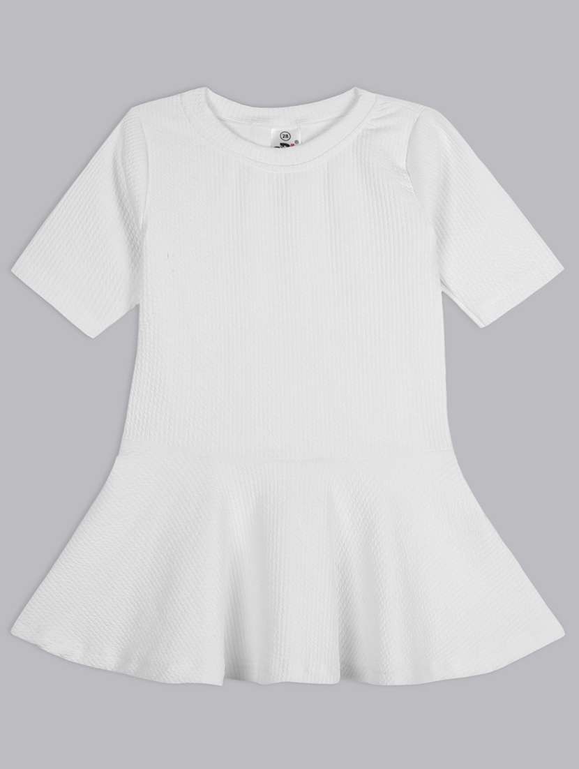 girls round neck solid top - 21691283 - Zoom Image - 0