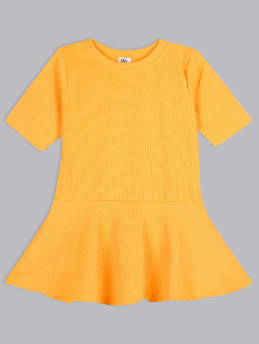 girls round neck solid top - 21691285 -  Zoom Image - 0