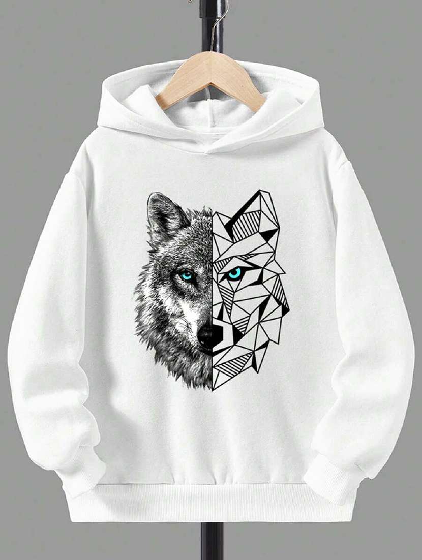 kids long sleeves front print sweatshirt - 21691291 - Zoom Image - 0