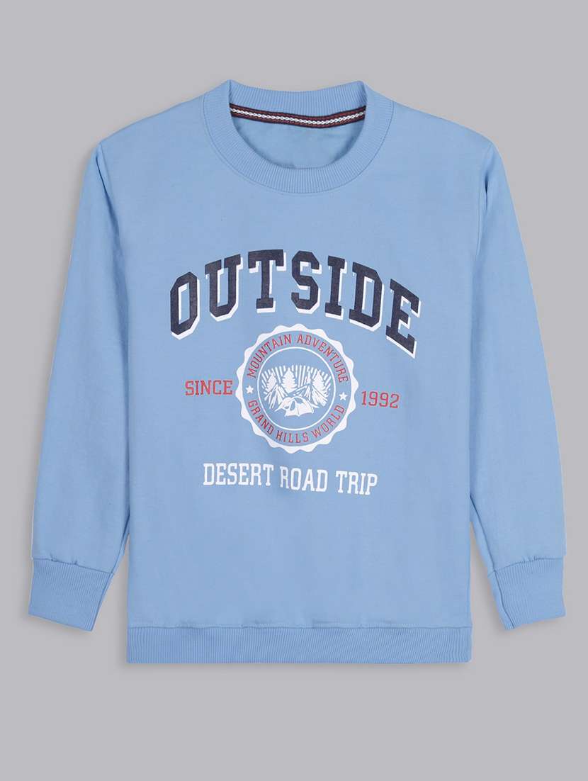 kids long sleeves front print sweatshirt