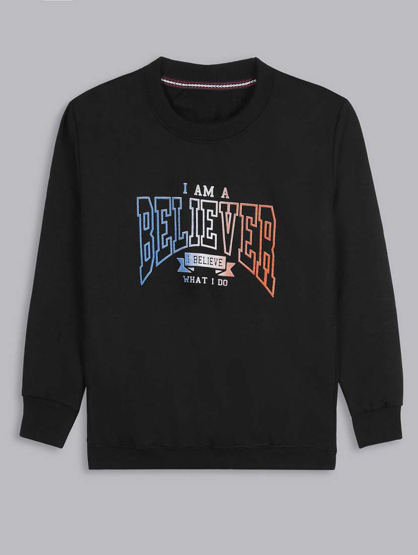 kids long sleeves front print sweatshirt - 21691325 -  Zoom Image - 0