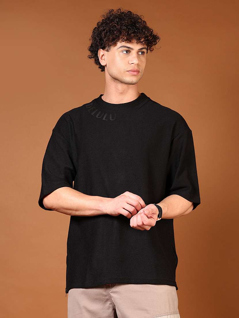 men placement print round neck regular fit t-shirt - 21691367 - Zoom Image - 0
