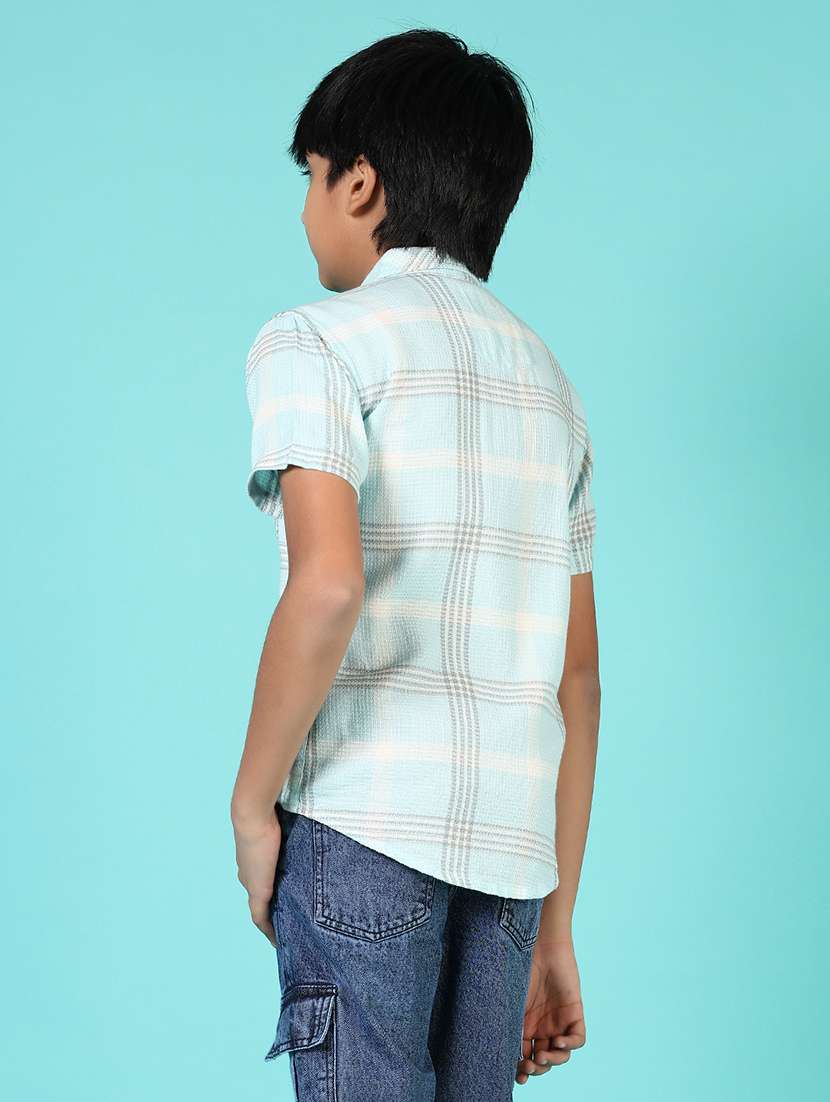 boys collared short sleeves shirt - 21691405 -  Standard Image - 3