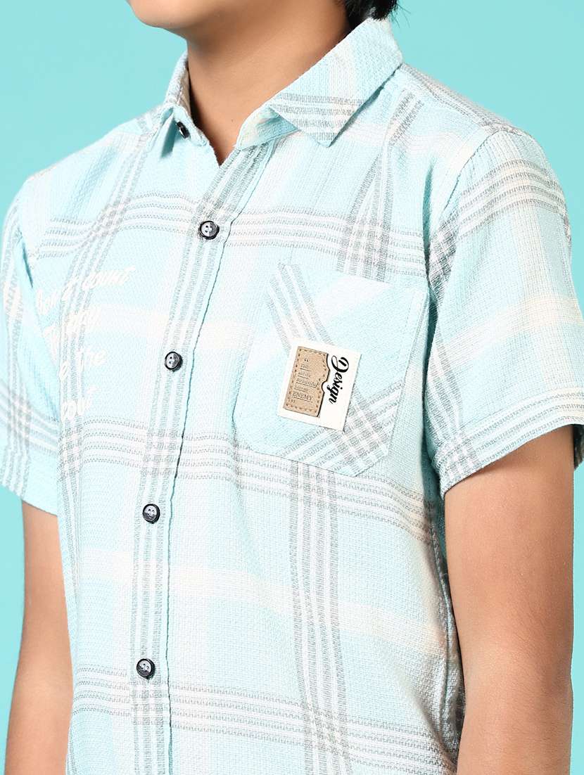 boys collared short sleeves shirt - 21691405 -  Standard Image - 5